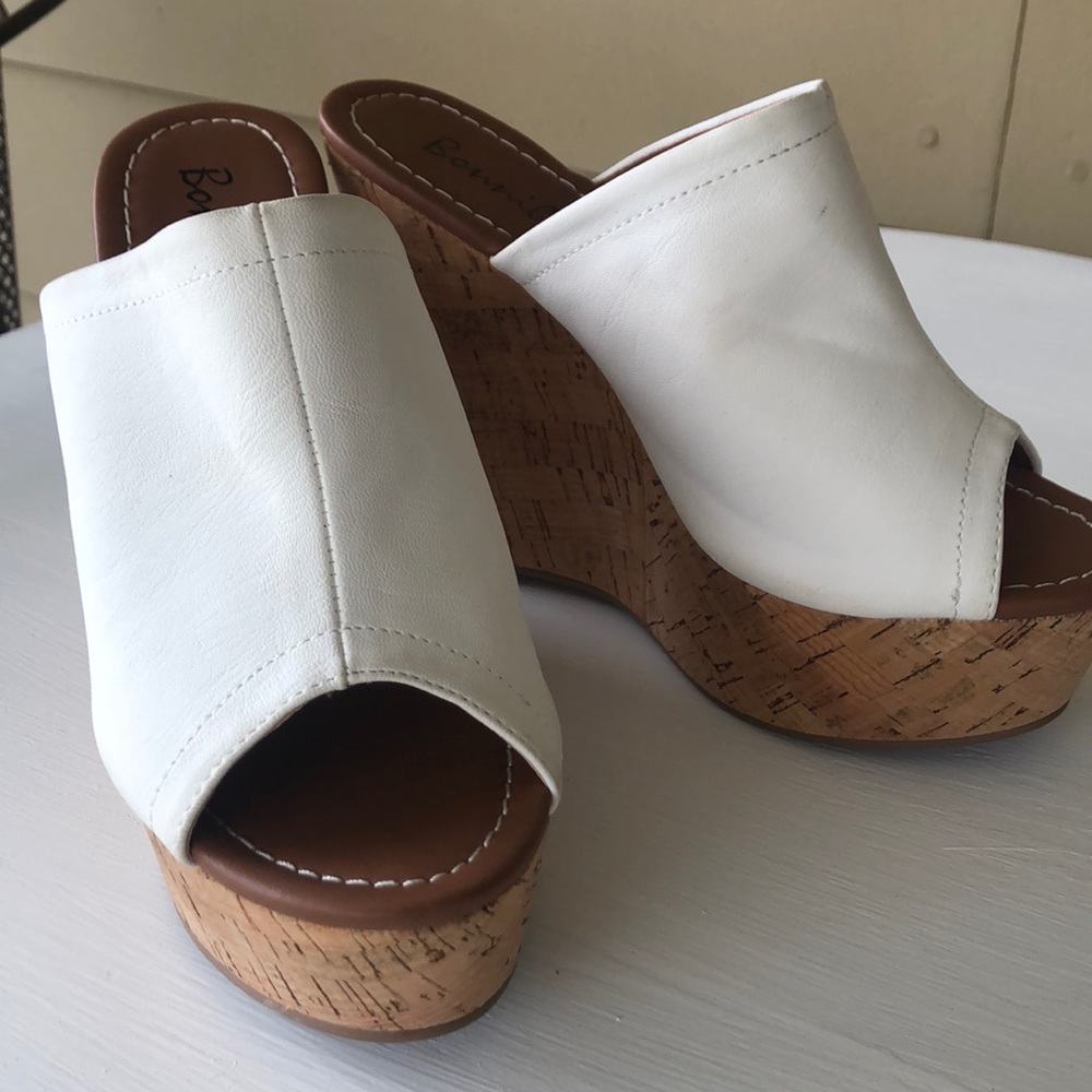 Platform open toe shoe